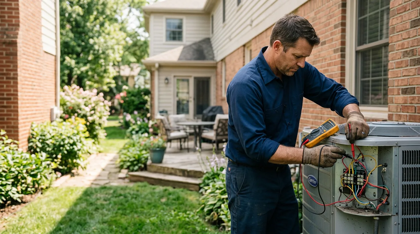 HVAC technician working near Eastham, MA